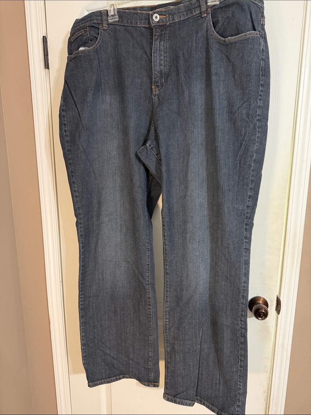 Venezia Women's Boot Cut Jeans in Dark Blue Wash